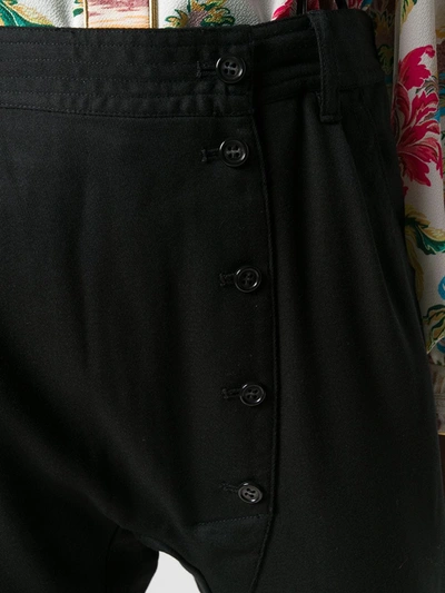 Shop Tsumori Chisato Brace Detail Trousers In Black