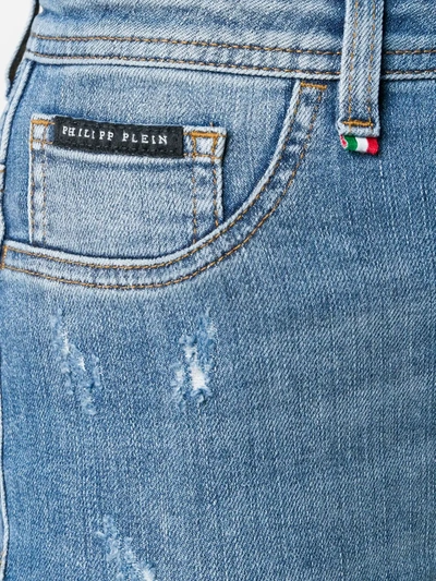 Philipp Plein High-waisted Skinny Jeans In Blue