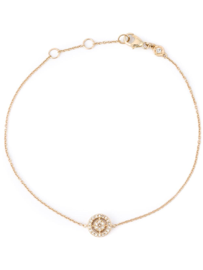 Shop Astley Clarke 14kt Gold Mini 'icon Arura' Diamond Bracelet In Metallic