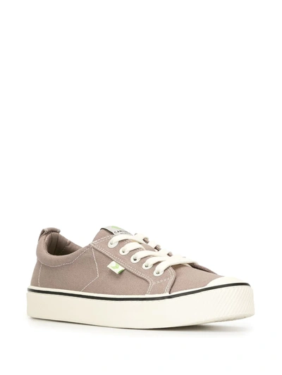 Shop Cariuma Oca Stripe Low-top Canvas Sneakers In Brown