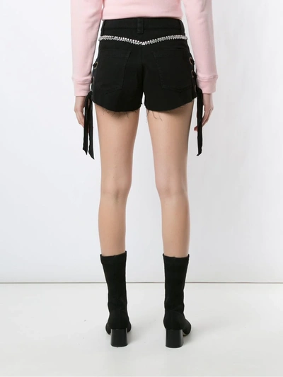 Shop Andrea Bogosian Portland Embellished Shorts In Black