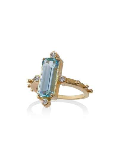 Shop Jessie Western Crossroads Stone-embellished Ring In Blue