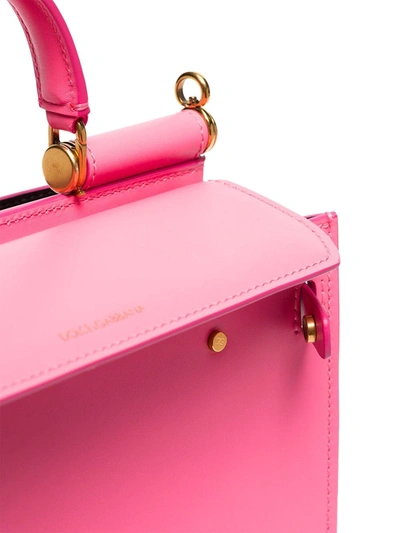 Shop Dolce & Gabbana Medium Sicily 62 Tote Bag In Pink
