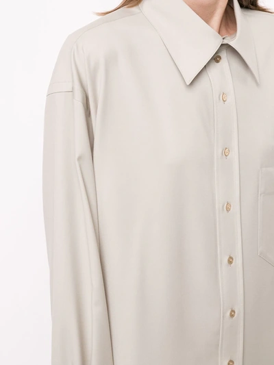 Kwaidan Editions Oversized Shirt Dress In Neutrals