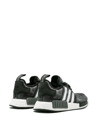 Adidas Originals X Bape Nmd_r1 "black Camo" Sneakers In Black