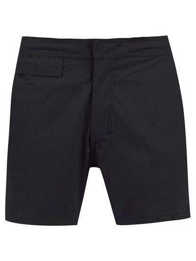 Shop Amir Slama Mid-rise Swim Shorts In Black