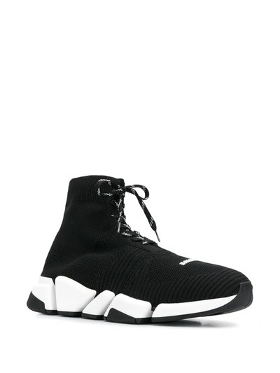 Shop Balenciaga Speed 2.0 Lace-up Sneakers In Black