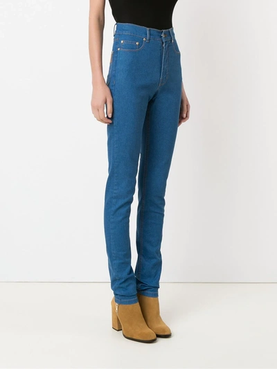 Amapô Five Pocket Skinny Jeans In Blue