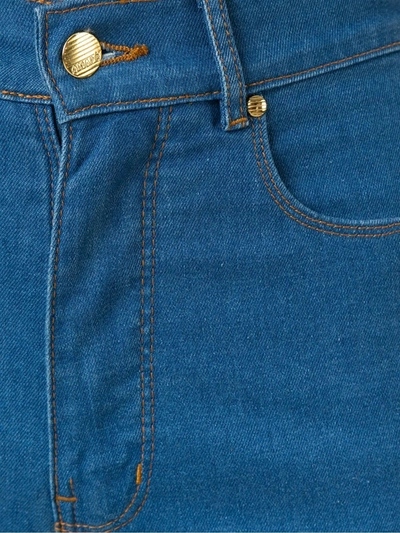 Amapô Five Pocket Skinny Jeans In Blue