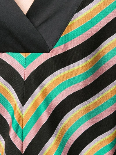Shop Pinko Striped Sleeveless Top In Black