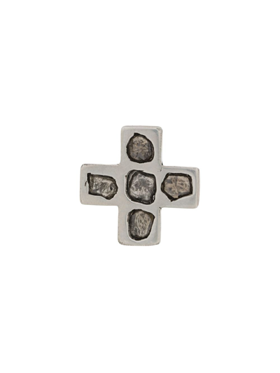 Parts Of Four Sterling Silver And Diamond Plus Single Earring In Silver