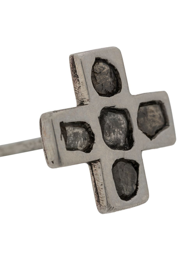 Parts Of Four Sterling Silver And Diamond Plus Single Earring In Silver