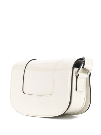 Valentino Garavani Supervee Ivory Leather Small Crossbody Bag