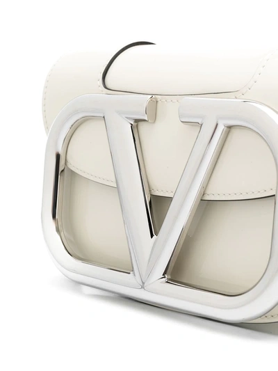 Shop Valentino Small Supervee Crossbody Bag In Neutrals