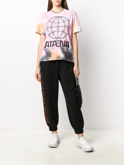 Shop Mcq By Alexander Mcqueen Tie-dye Graphic Print T-shirt In Purple