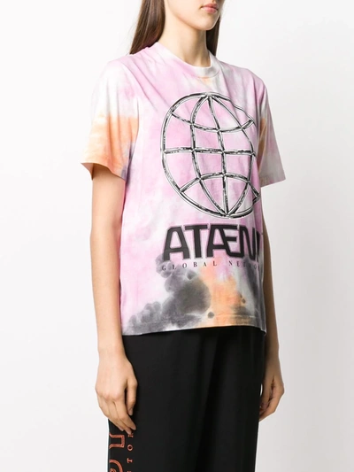 Shop Mcq By Alexander Mcqueen Tie-dye Graphic Print T-shirt In Purple