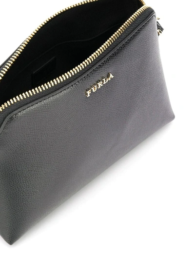 Shop Furla Boheme Leather Crossbody Bag In Black