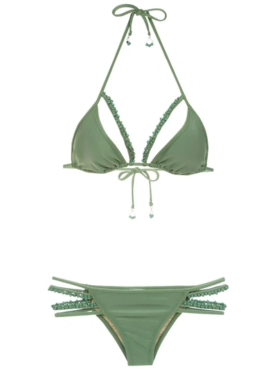 Shop Amir Slama Bikini In Green