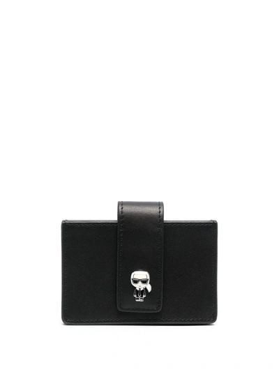 Shop Karl Lagerfeld K/ikonik Multi-pocket Wallet In Black