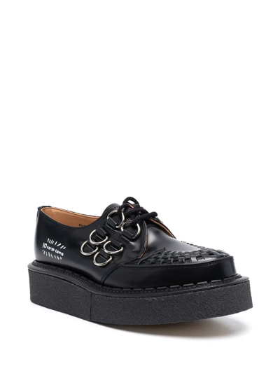 George Cox X 10 Corso Como D-ring Embellished Creepers In Black