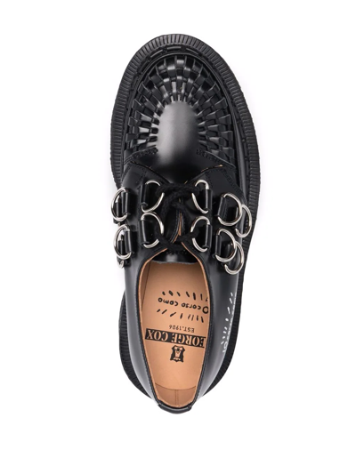 George Cox X 10 Corso Como D-ring Embellished Creepers In Black