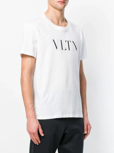 Shop Valentino Vltn-print T-shirt In White