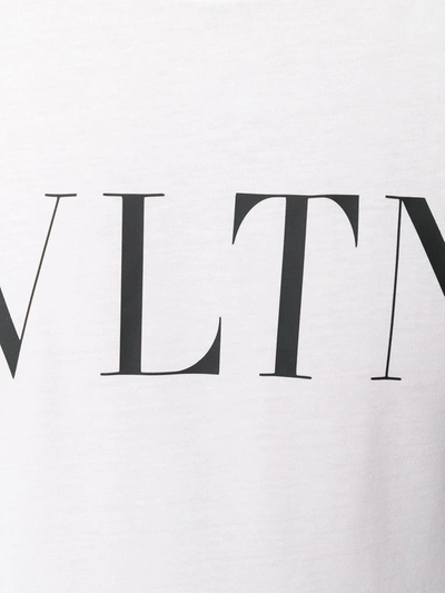 Shop Valentino Vltn-print T-shirt In White