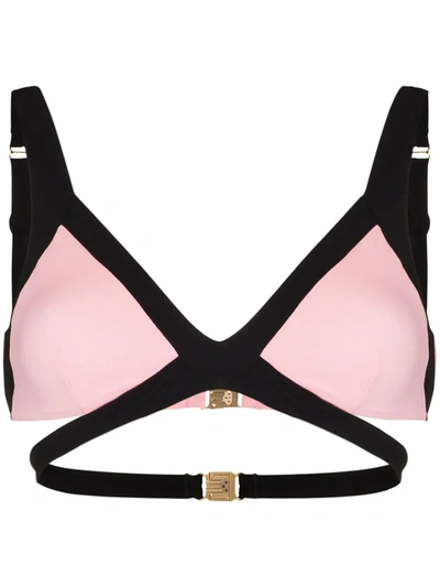 Shop Agent Provocateur Mazzy Triangle Bikini Top In Pink