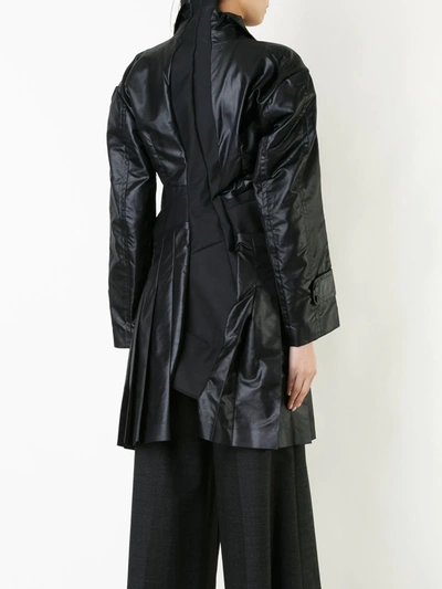 Pre-owned Comme Des Garçons Deconstructed Trenchcoat In Black