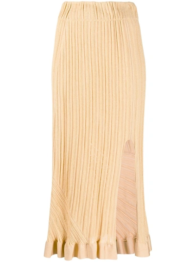 Shop Chloé Tube Skirt In Yellow