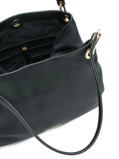 Shop Michael Michael Kors Raven Shoulder Bag In Black