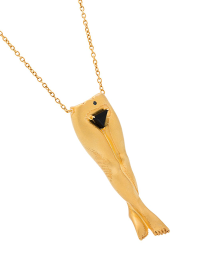 Shop Anissa Kermiche Précieux Pubis Pendant Necklace In Gold