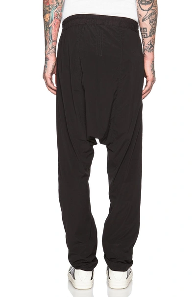 Shop Rick Owens Drawstring Long Pants In Black