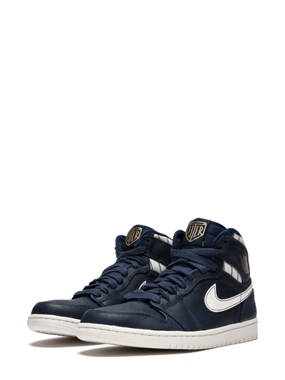 Shop Jordan Air  1 Retro High "jeter" Sneakers In Blue