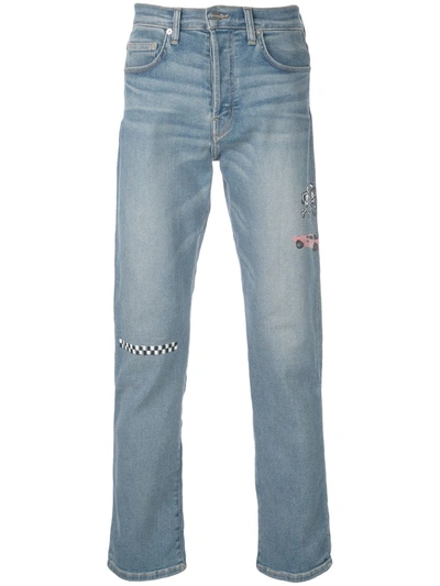 LOST DAZE STRAIGHT FIT JEANS - 蓝色