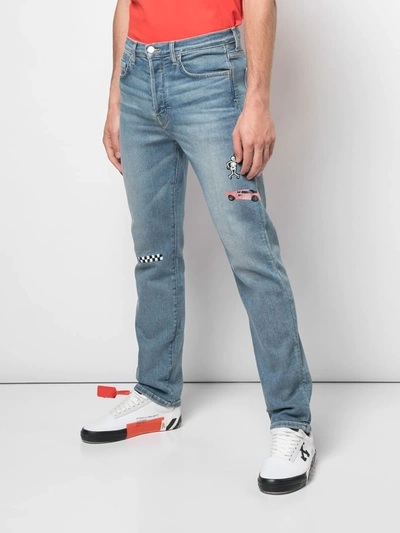 Shop Lost Daze Straight Fit Jeans In Blue