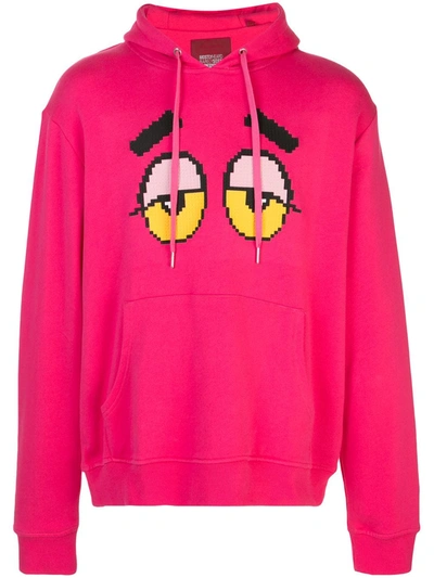 Shop Mostly Heard Rarely Seen 8-bit Drowsy Hoodie In Pink