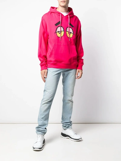 Shop Mostly Heard Rarely Seen 8-bit Drowsy Hoodie In Pink