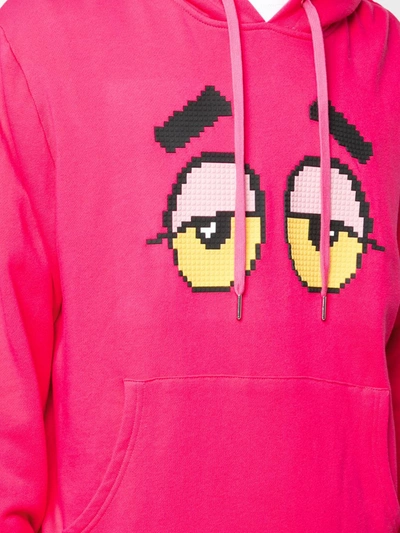 Shop Mostly Heard Rarely Seen 8-bit Drowsy Hoodie In Pink