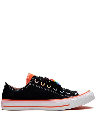 Shop Converse Ctas Ox Sneakers In Black