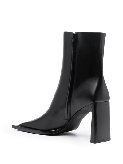 Shop Balenciaga Square-toe Ankle-length Boots In Black