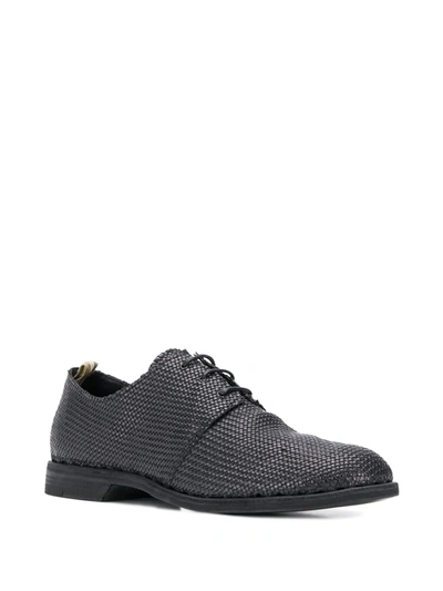 Shop Officine Creative Woven Derby Shoes In Blue