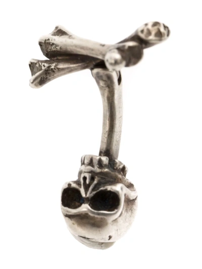 Shop Werkstatt:münchen Skull Sterling-silver Cufflinks