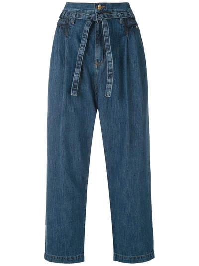 Shop Amapô Vanessa Rozan Clochard Trousers In Blue