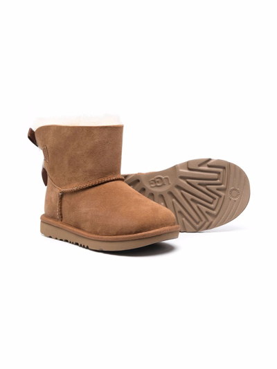 Shop Ugg Bailey Bow Ii Ankle Boots In Brown