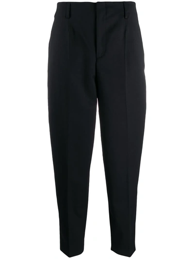 Shop Filippa K Karlie Cropped Tapered Trousers In Black