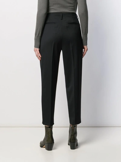 Shop Filippa K Karlie Cropped Tapered Trousers In Black