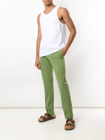 Shop Amir Slama Straight-fit Trousers In Green