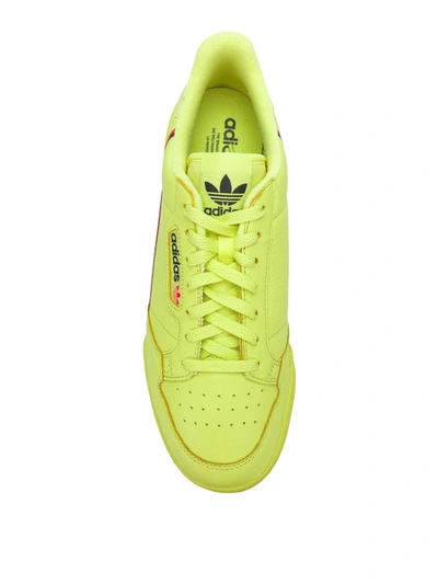 Shop Adidas Originals Continental 80 Low-top Sneakers In Yellow