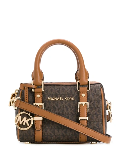 MICHAEL MICHAEL KORS MINI BAULETTO CROSSBODY BAG - 棕色